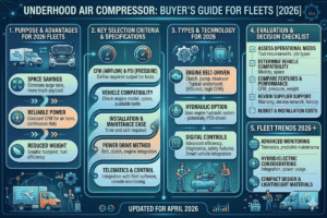 Underhood Air Compressor Buyer's Guide for Fleets [2026]