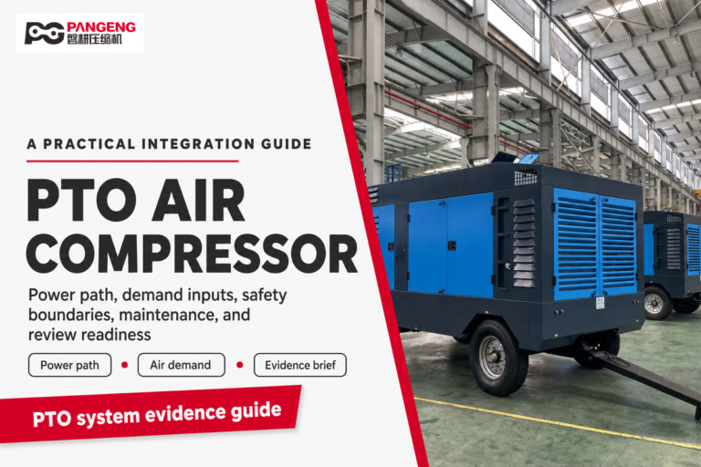 PTO air compressor integration, safety, maintenance, and evidence guide