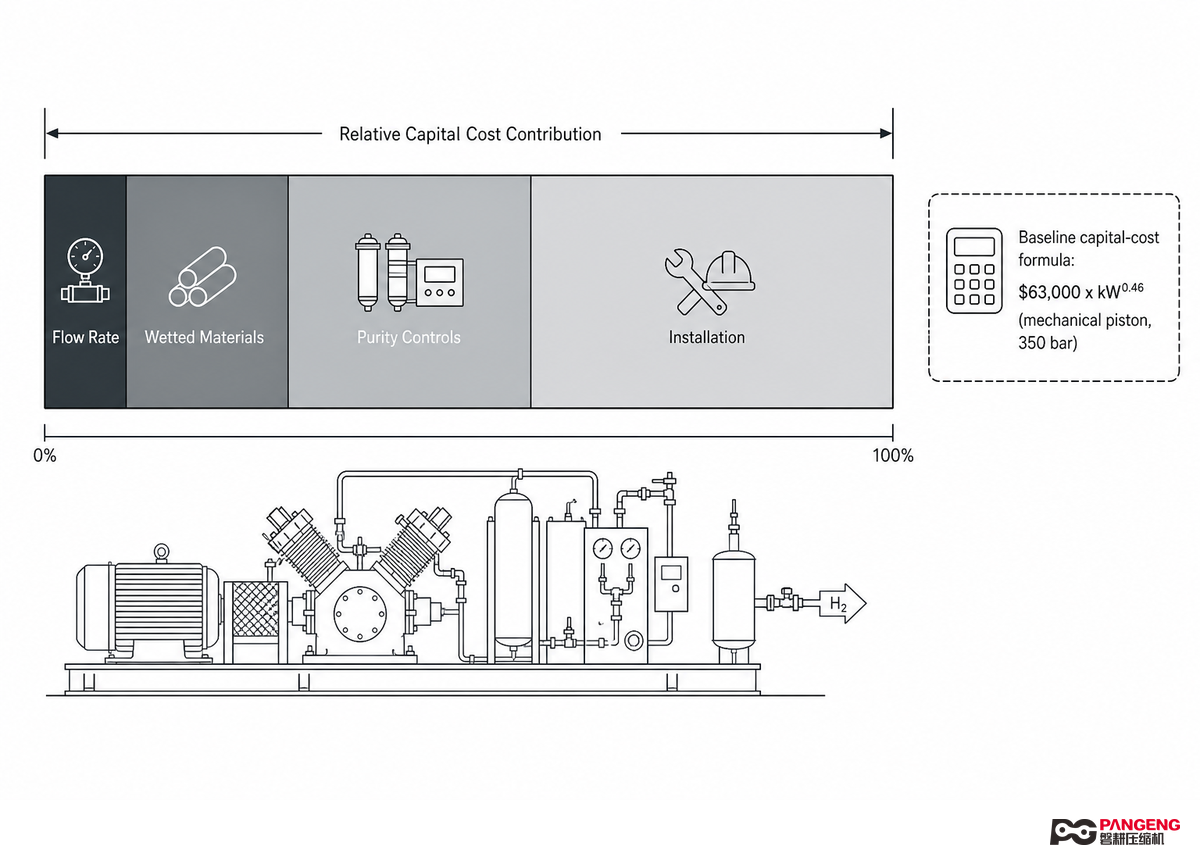 What Drives the Cost of a Hydrogen Bottle-Filling Booster — PanGeng
