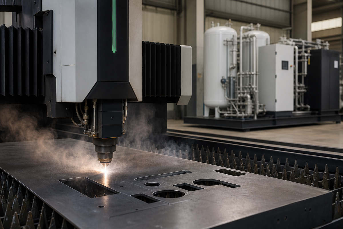 Real-World Case, Cutting Nitrogen Costs 67% at a Laser Cutting Shop — PanGeng