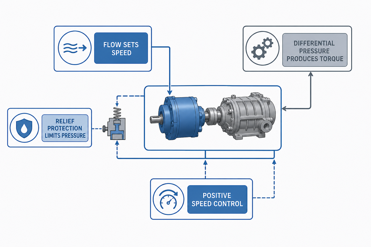 Verify Hydraulic Motor Speed, Torque, and Overspeed Protection — PanGeng