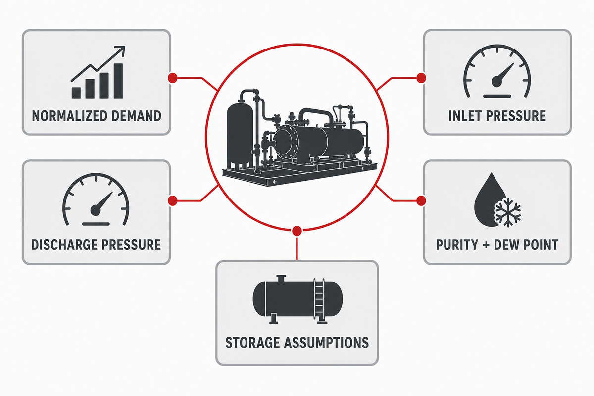 The Pre-RFQ Inputs You Need Before Sizing a Nitrogen Gas Compressor — Pangeng
