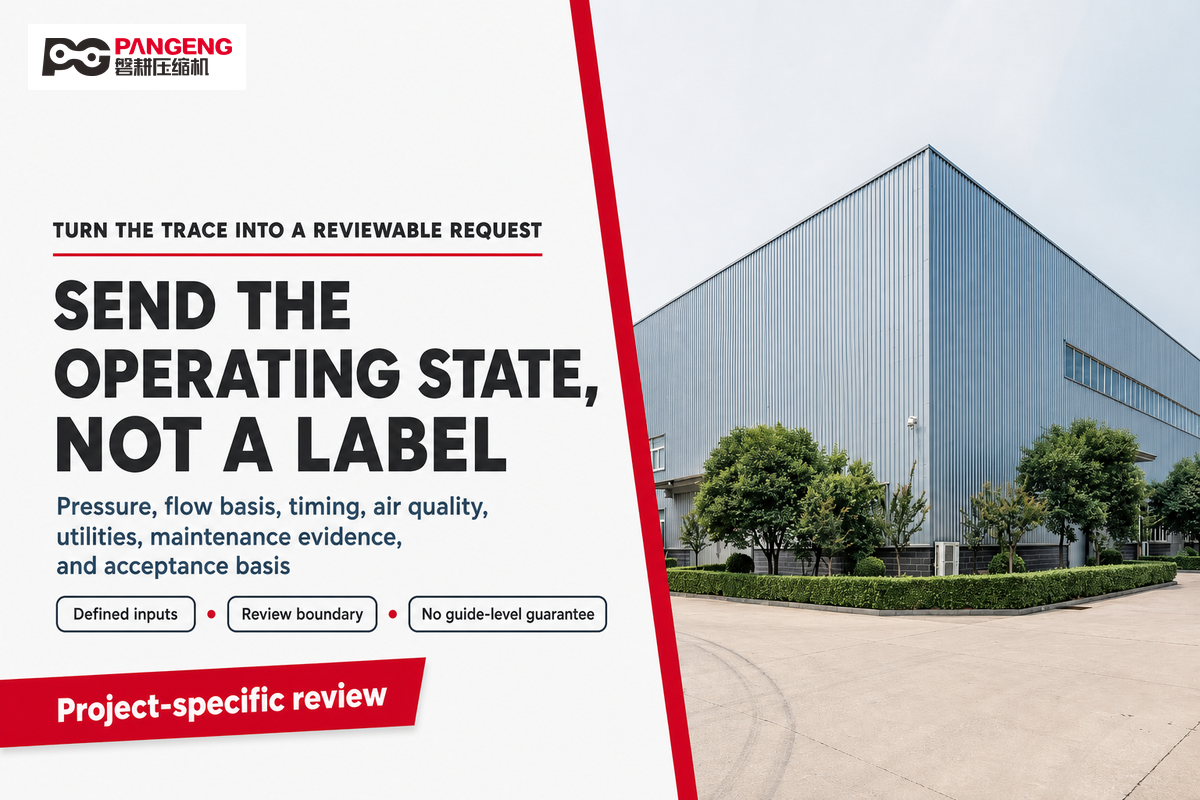 Turn the Compressor Operating-State Trace into a Reviewable Request — Pangeng