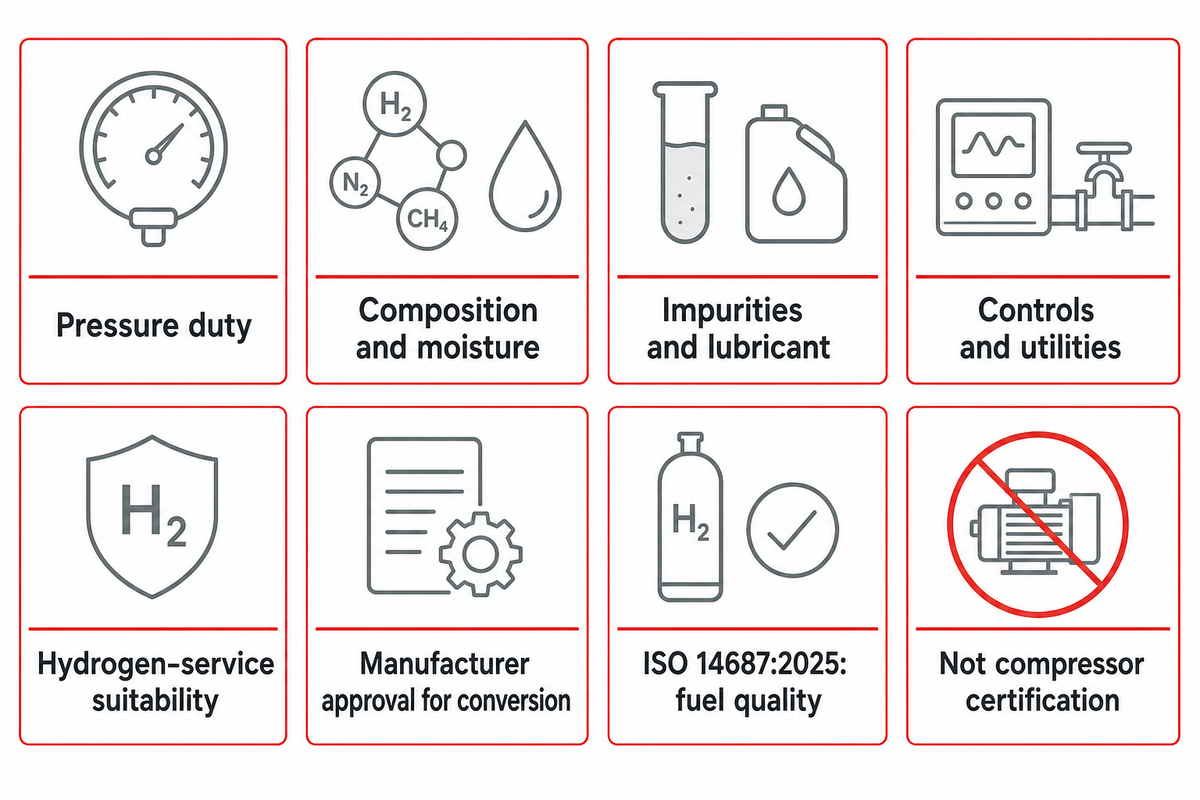 Gas quality, utilities and hydrogen-service safeguards — Pangeng