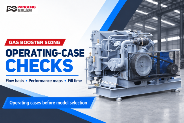 Gas Booster Compressor Sizing: Operating-Case Checks