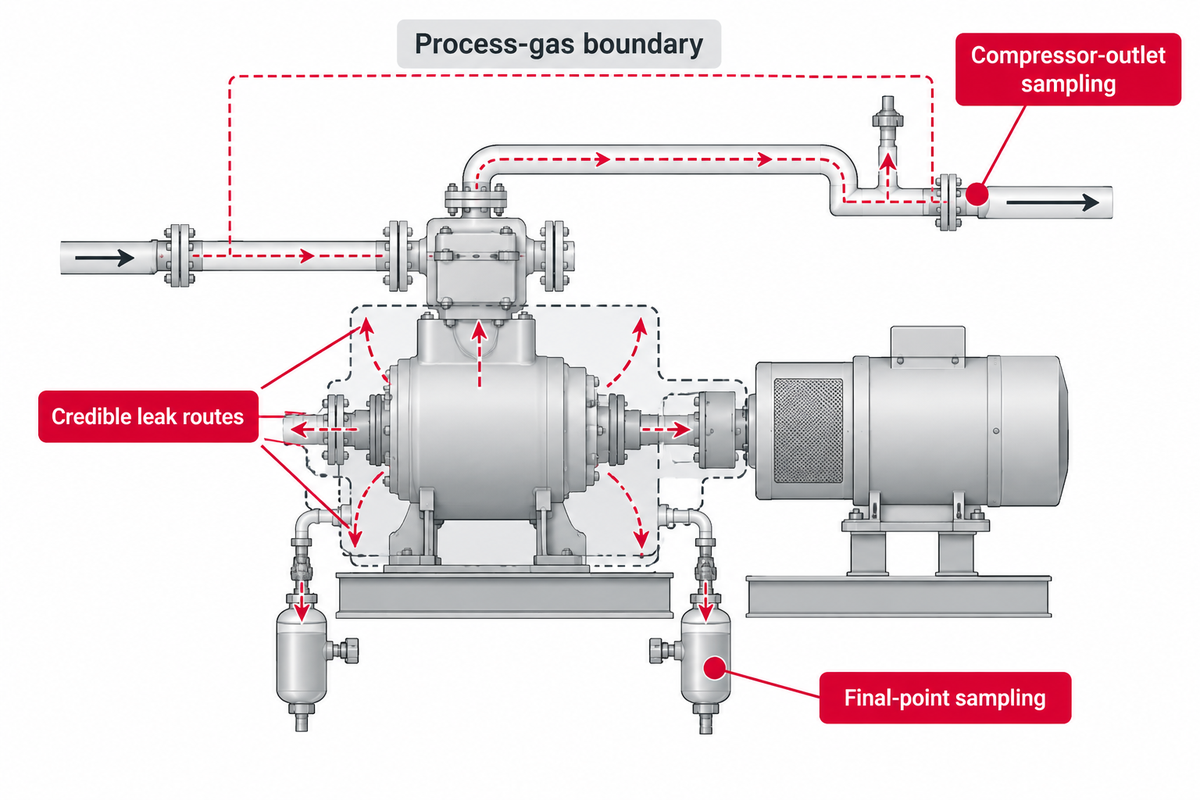 Build a Contamination and Leakage Boundary Map — PanGeng Compressor